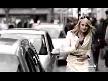Blonde girl driver